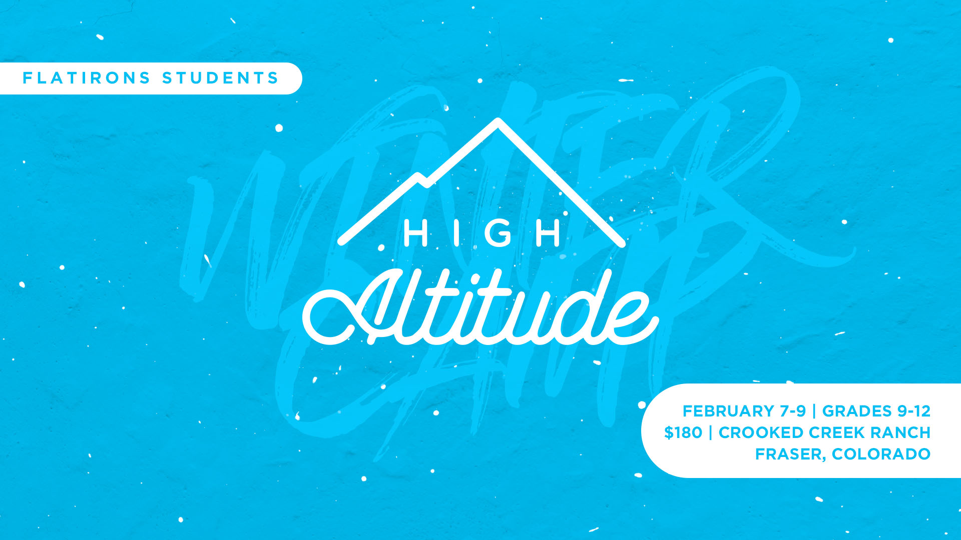 High School | High Altitude | Winter Camp